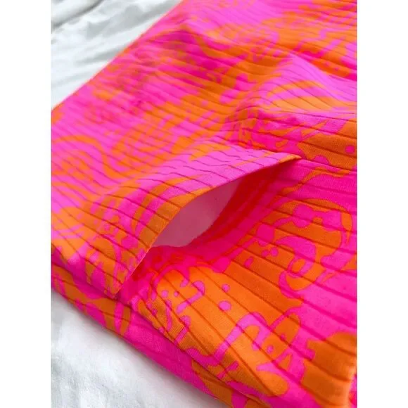 EUC! Lilly Pulitzer January Skort Skirt Shorts Pop Pink Sea Sz 2‎